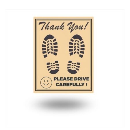 Shinero clean step paper car mats ( set of 24)